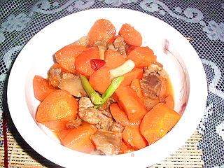 家常菜--胡萝卜烧肉的做法步骤：9
