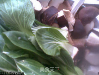 香菇油菜的做法步骤：1