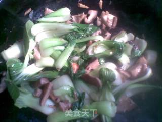 香菇油菜的做法步骤：3