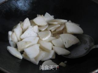 咸菜炒萝卜的做法步骤：3