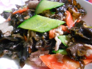 木耳炒肉片的做法步骤：6