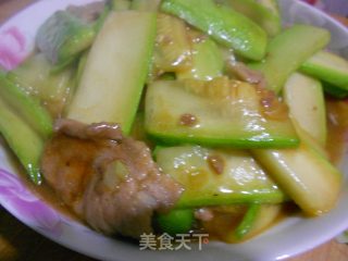 西葫芦炒肉片的做法步骤：6