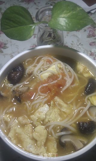 番茄鸡蛋面的做法步骤：5