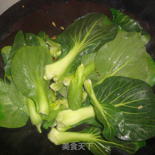 香菇油菜的做法步骤：6