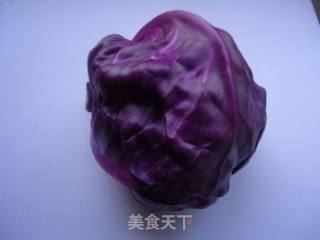 生拌紫甘蓝的做法步骤：1