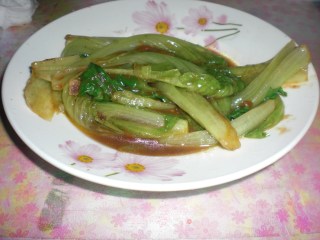 西红柿炒生菜的做法步骤：5