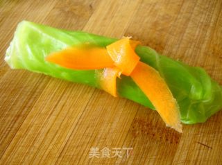 锦带包菜卷的做法步骤：8