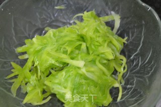 凉拌莴笋丝的做法步骤：6