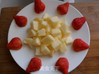 酸奶酪拌双果的做法步骤：3