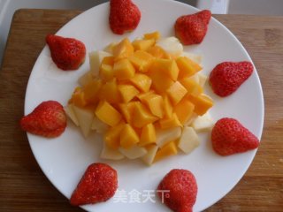 酸奶酪拌双果的做法步骤：4