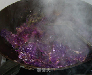 牛肉酱手撕紫甘蓝的做法步骤：6