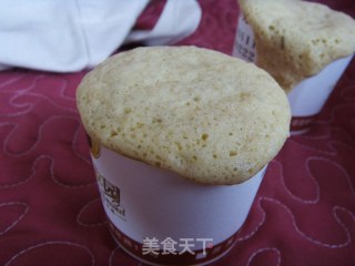 香蕉蛋糕-------【微波炉系列】的做法步骤：11