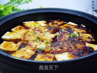 【塔吉锅】香辣酱干烧豆腐的做法步骤：7