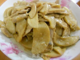 杏鲍菇炒肉片的做法步骤：6