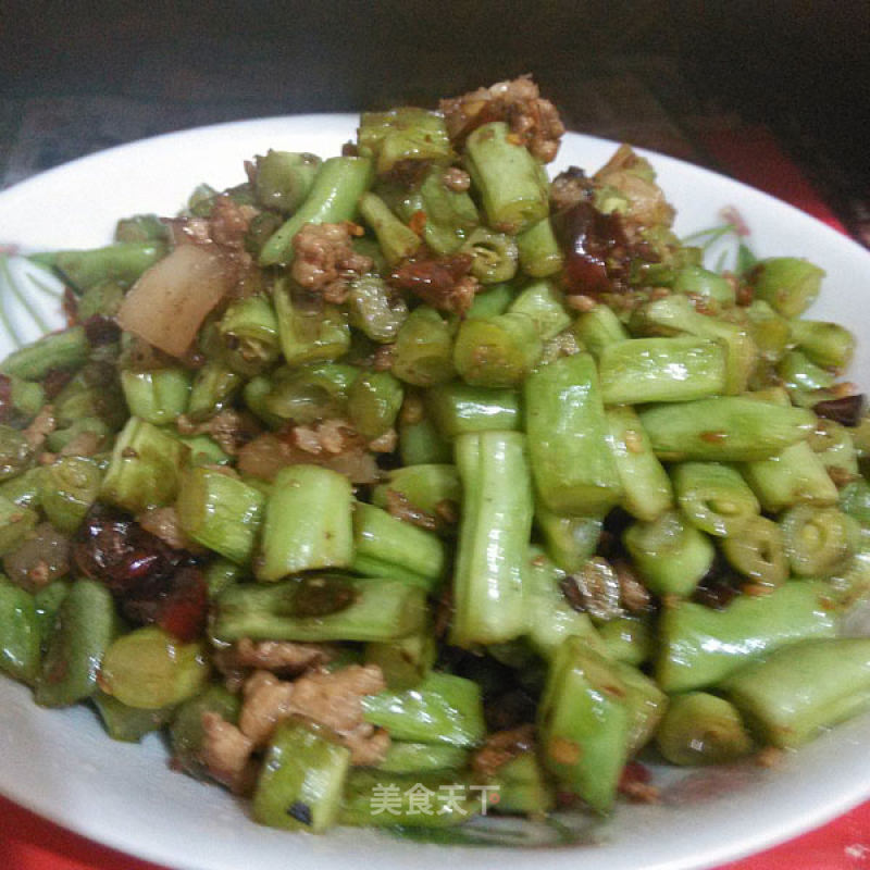 肉末四季豆的做法