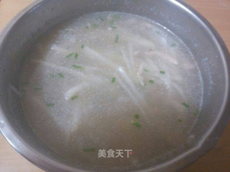 山药肉丝汤的做法