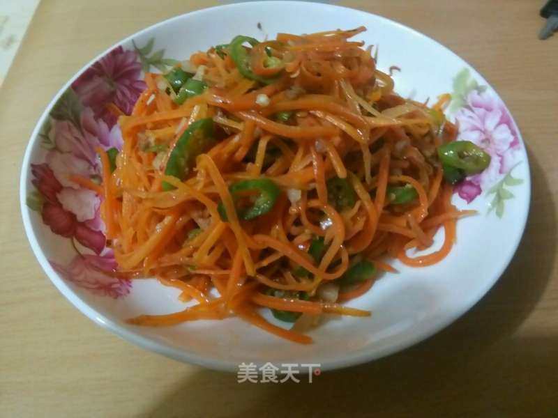 肉末胡萝卜丝的做法