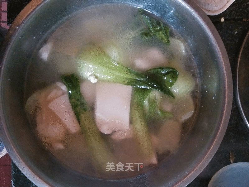 上海青豆腐汤的做法