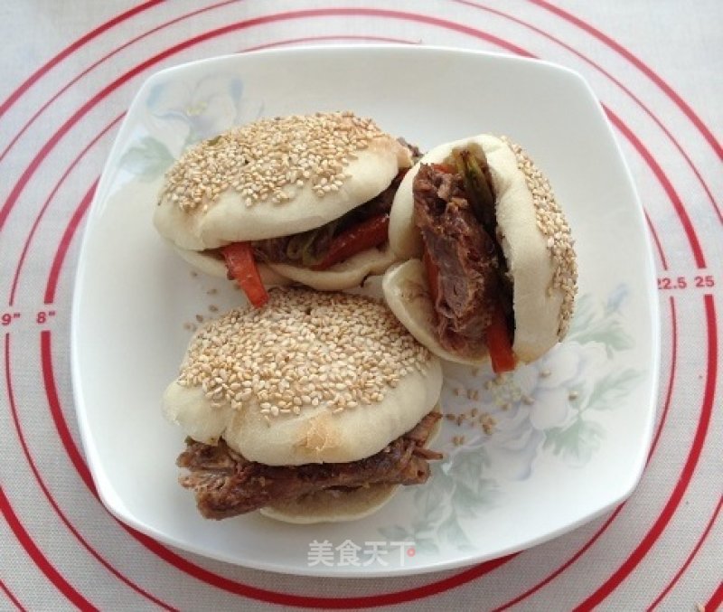 半汤面开心烤饼的做法