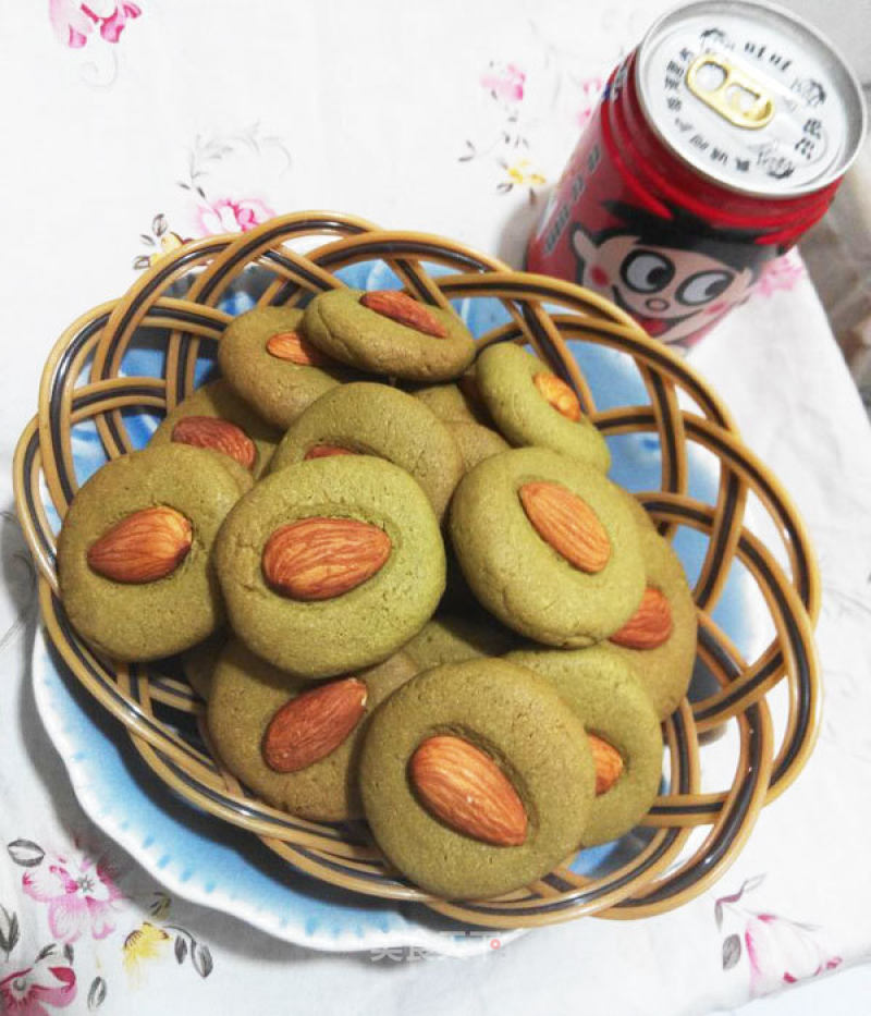 抹茶杏仁饼干——下午茶好吃点的做法