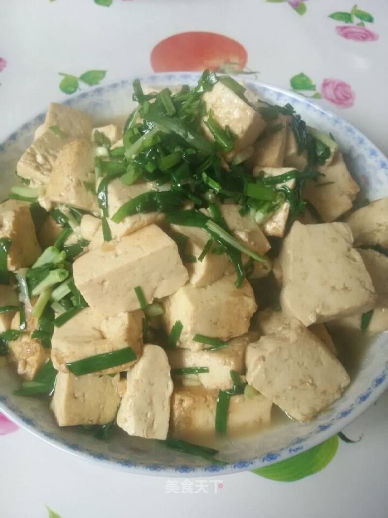 香葱炖豆腐~小草发绿芽的做法