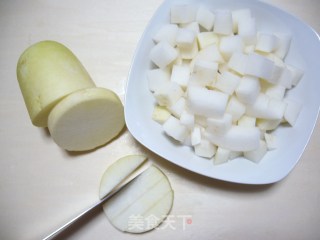 简简单单做---------韩式辣萝卜块的做法步骤：1