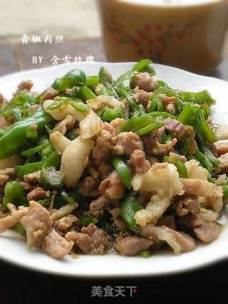 青椒肉丝的做法步骤：12