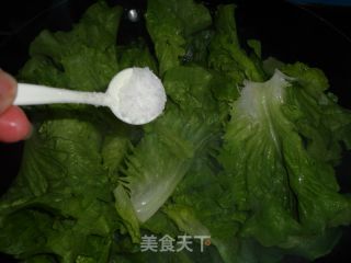 素炒青菜的做法步骤：3