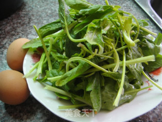 菠菜炒鸡蛋的做法步骤：3