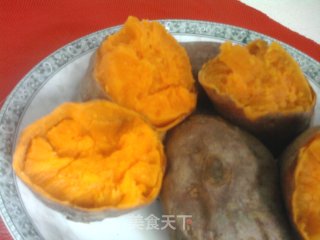 微波炉烤红薯的做法步骤：5