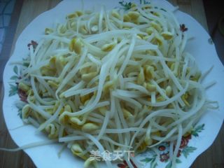 素炒黄豆芽的做法步骤：5
