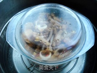 蒸三样【芥菜疙瘩黄豆肉皮】的做法步骤：6