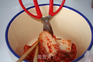 韩式泡菜炒饭的做法步骤：1