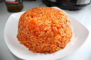 韩式泡菜炒饭的做法步骤：8