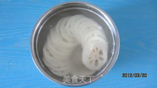 清炒莲藕的做法步骤：4