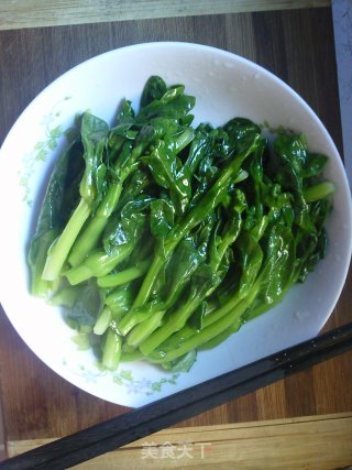 蚝油炒菜薹的做法步骤：3