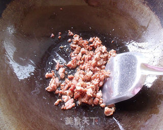 芽菜肉末炒饭的做法步骤：4