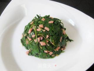 花生酱火腿肠菠菜塔的做法步骤：8