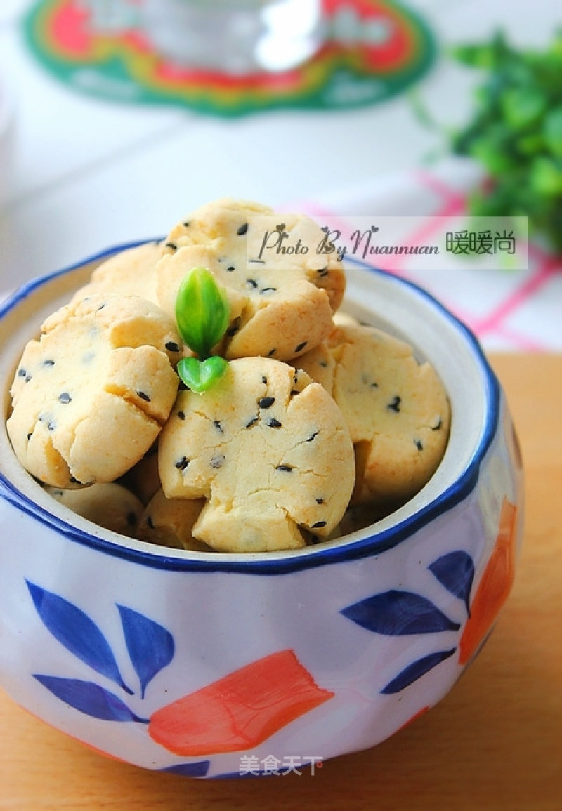 黑芝麻玛格丽特饼干的做法