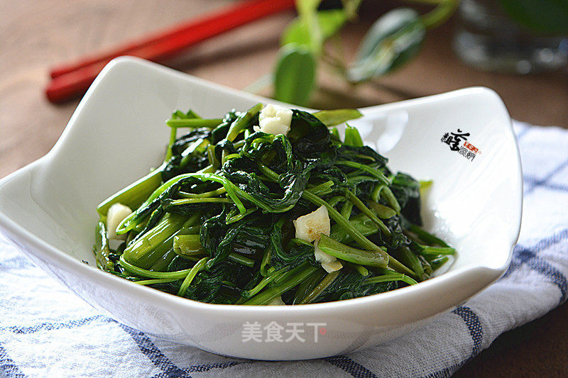 蒜香藤藤菜的做法