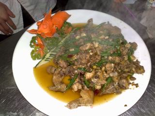 青椒炒鸡的做法步骤：9