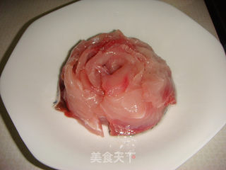 清蒸鱼片花的做法步骤：4