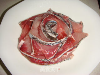 清蒸鱼片花的做法步骤：5