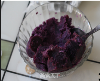 紫薯奶酪球的做法步骤：2