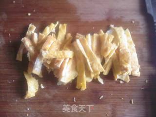鸡蛋火腿拌黄瓜的做法步骤：5