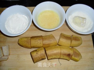 椰蓉香蕉的做法步骤：1