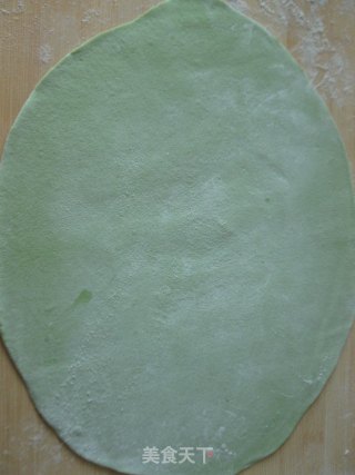 菠菜手擀面的做法步骤：4