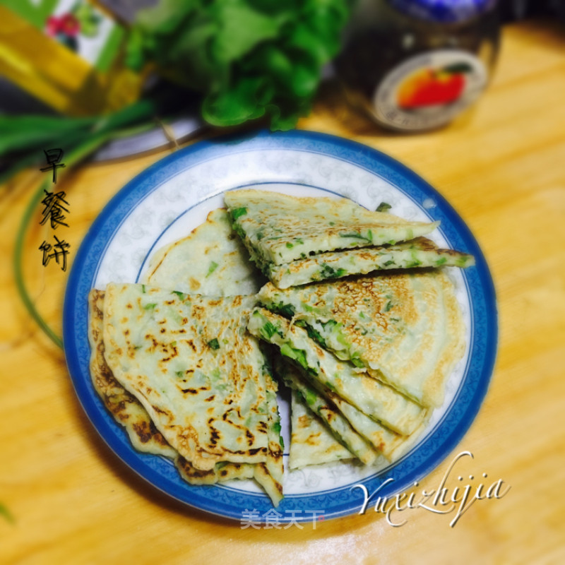 生菜鸡蛋饼的做法