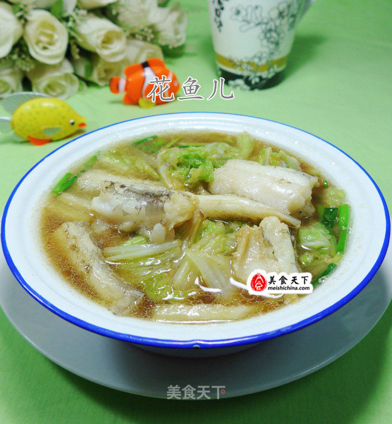 白菜煮虾潺的做法