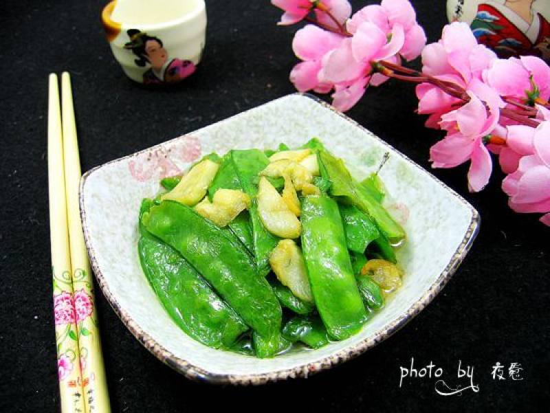清炒豌豆片的做法